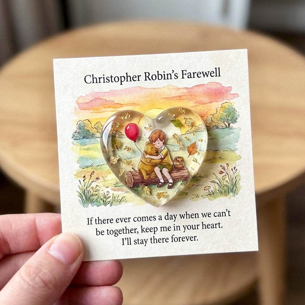 🚨Only 300 Units Left-🎁The Pooh Heart Keepsake A Pocket Hug from the Hundred Acre Wood💌Crafted By Hand