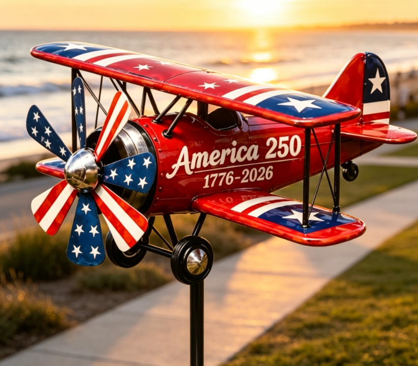 🔥Limited time 55% OFF🔥🇺🇸USA 250 “Liberty Windmill” Patriotic Garden Wind Spinner -✈️ (Free Delivery Fee)