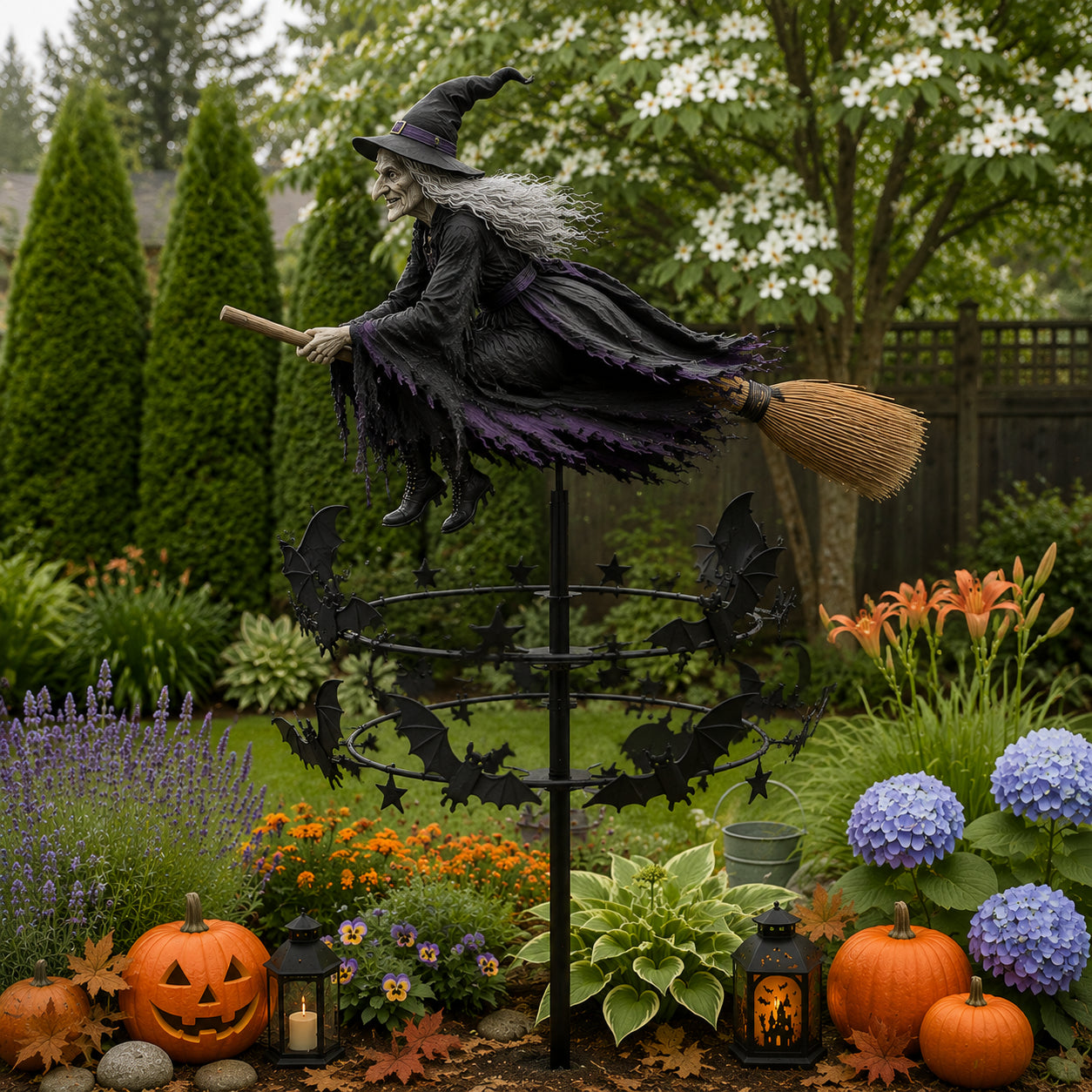 🧙♀️ The Enchanted Witch Garden Wind Spinner