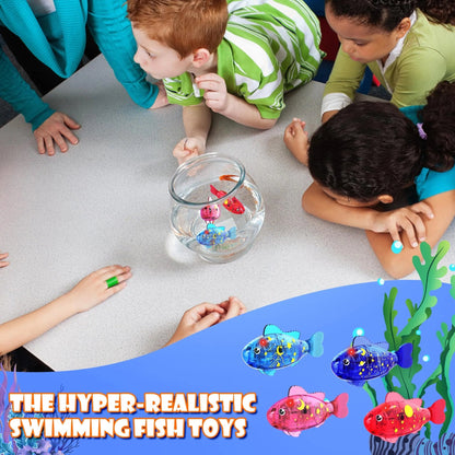🐟LED Swimming Robot Fish Toy-4 Pack