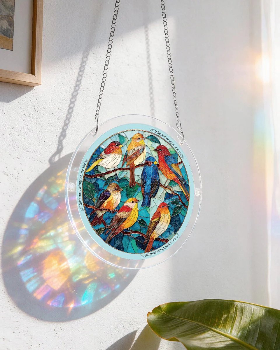 🌅 Acrylic Suncatcher Puzzles – Build, Hang & Watch Beautiful Designs Illuminate Your Space! 🌸🐦🌊
