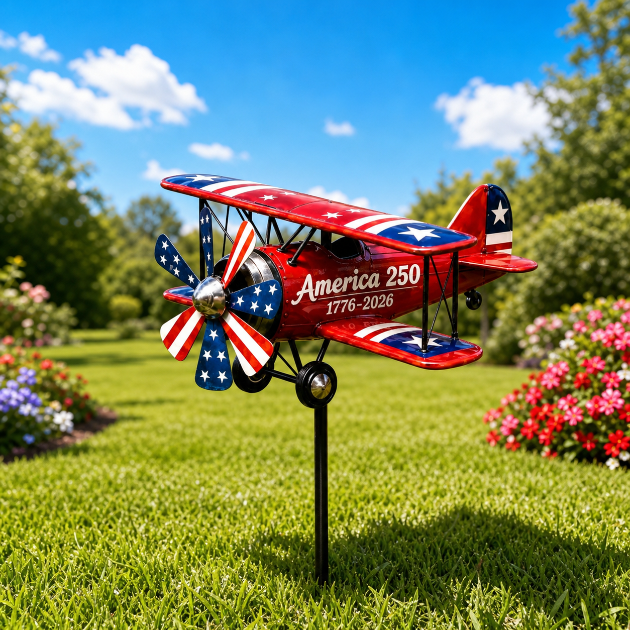 🔥Limited time 55% OFF🔥🇺🇸USA 250 “Liberty Windmill” Patriotic Garden Wind Spinner -✈️ (Free Delivery Fee)