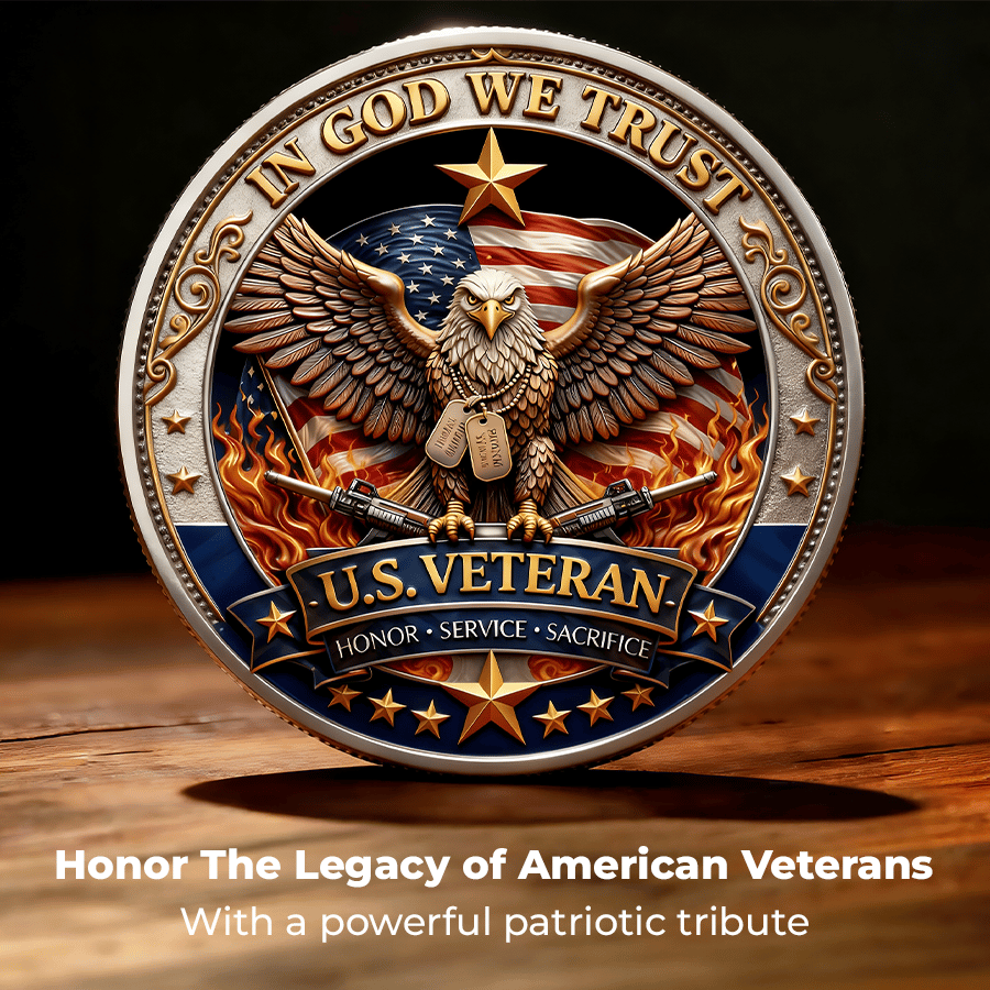 🔥Last Day 87% OFF-250 Years of Freedom Veteran Tribute Coin