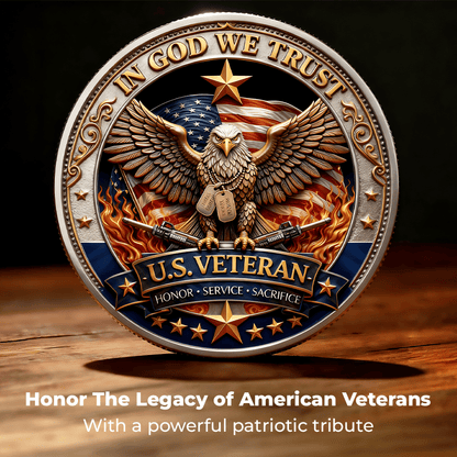 🔥Last Day 87% OFF-250 Years of Freedom Veteran Tribute Coin