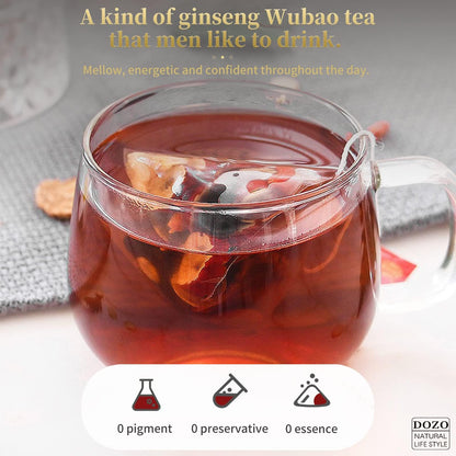 KIDNEY TEA FORMULA GINSENG - FIVE TREASURE TEA :Good for health, improves kidney conditions and function better