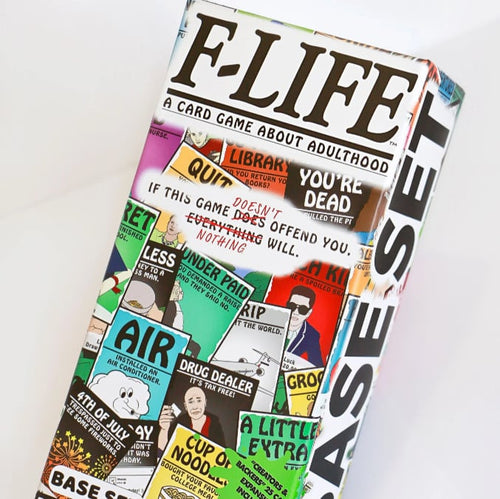 🎁Last Day 57% OFF - F-Life: A Game About Adulthood – Darkly Humorous Party Card Game for Adults, Life Simulation, Wealth Building, Retirement & Graveyard Revenge
