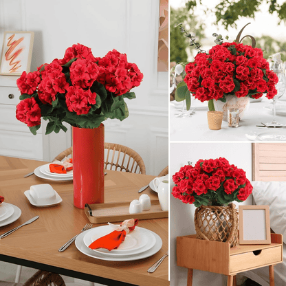 🔥Last Day 49% OFF--💐 UV Resistant Lifelike Artificial Geranium Flowers 💖