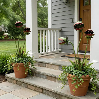 LAST DAY 59% OFF - Whimsical Metal Carnivorous Plant Garden Stake