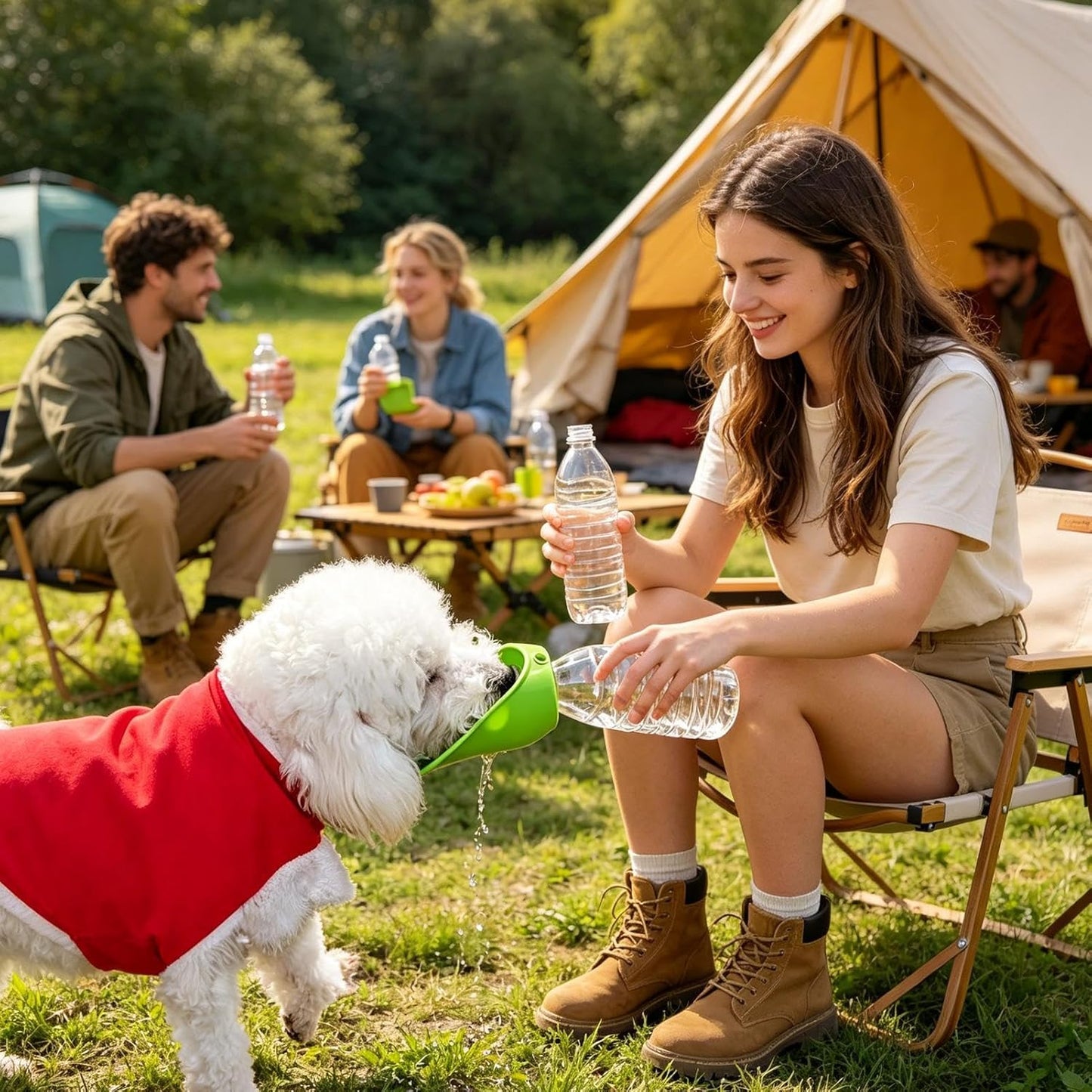 Portable Dog Water Bottle Adapter 🐶💧 Leak-Proof Pet Water Drinking Spout ✈️🐾
