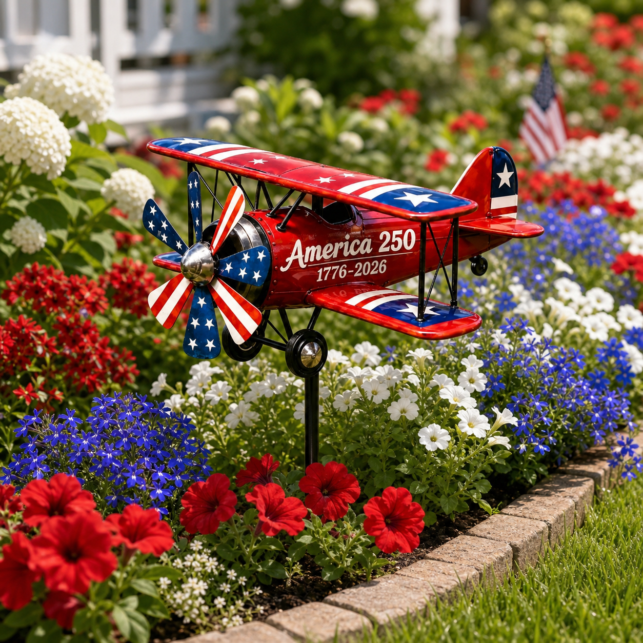 🔥Limited time 55% OFF🔥🇺🇸USA 250 “Liberty Windmill” Patriotic Garden Wind Spinner -✈️ (Free Delivery Fee)
