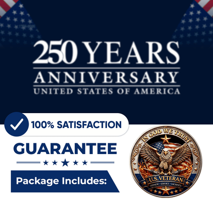 🔥Last Day 87% OFF-250 Years of Freedom Veteran Tribute Coin
