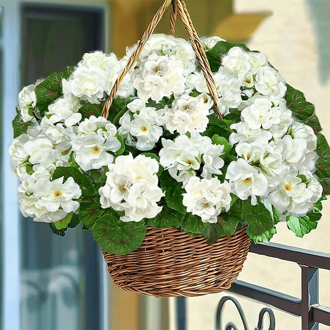 🔥Last Day 49% OFF--💐 UV Resistant Lifelike Artificial Geranium Flowers 💖