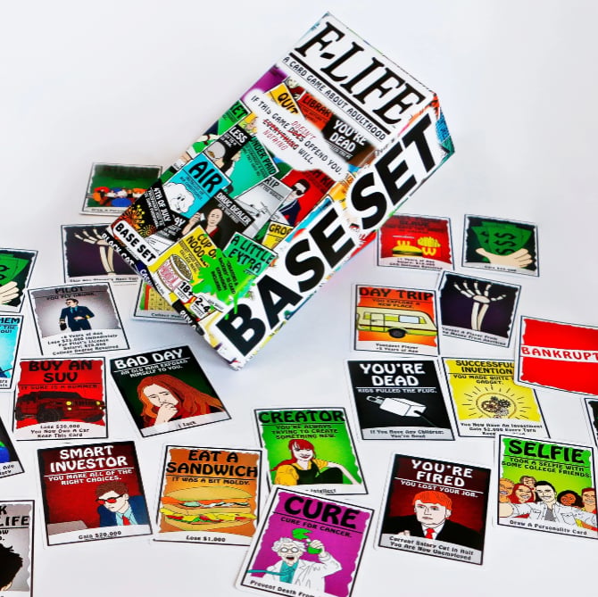 🎁Last Day 57% OFF - F-Life: A Game About Adulthood – Darkly Humorous Party Card Game for Adults, Life Simulation, Wealth Building, Retirement & Graveyard Revenge