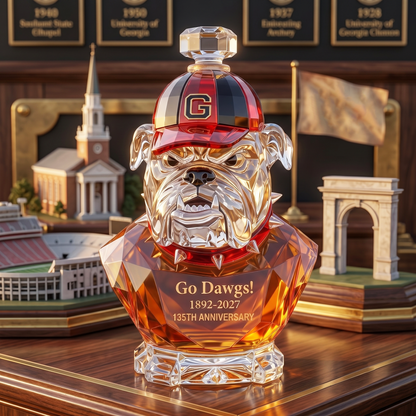 Go Dawgs! 1892-2027 135th Anniversary Whiskey Bottle