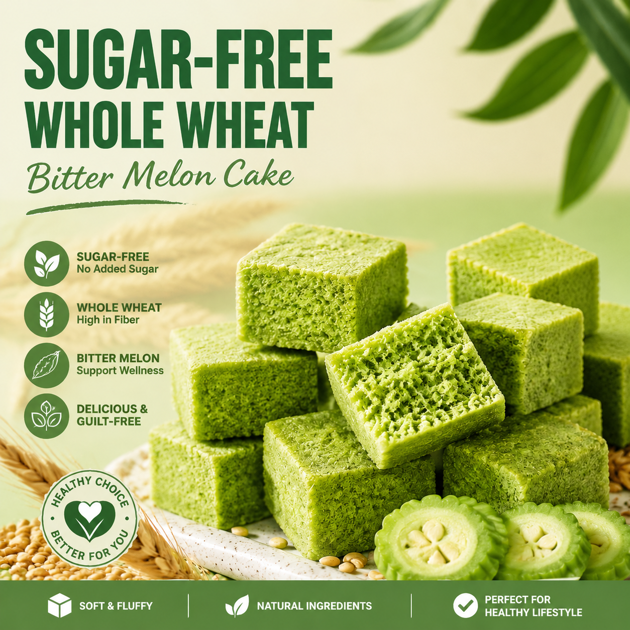 🍃🌿 Sugar-Free Bitter Melon Pie | Natural Blood Pressure Support Snack for Heart Health & Daily Wellness 🌿✨