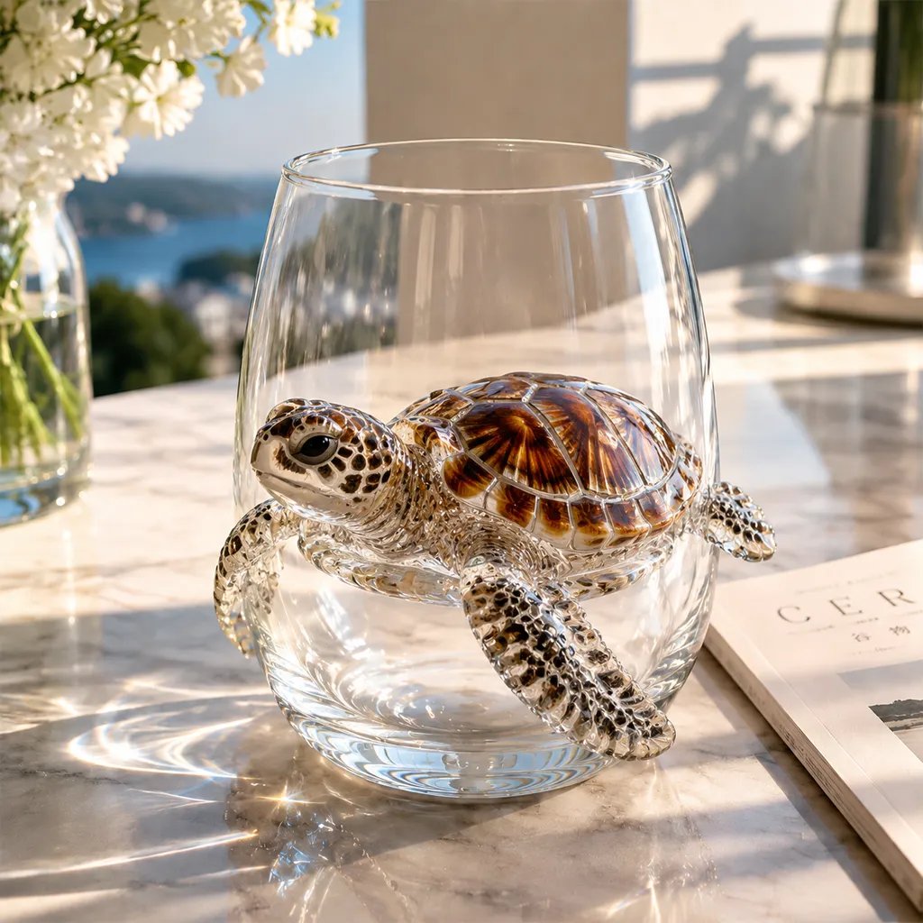 🔥 Last Day 66% OFF – 🌊 3D Ocean Animal Artisan Glassware Collection