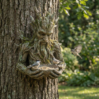 🌸The Quiet Offering A Tree-Integrated Bird Feeding Sculpture