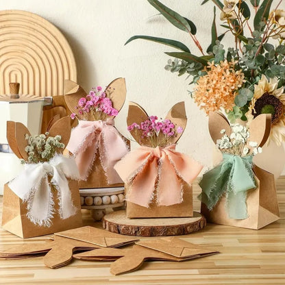 🐰 Easter Basket Favorite 🌸Boho Bow Goodie Bags for Egg Hunts, Classroom Treats & Thoughtful Spring Surprises
