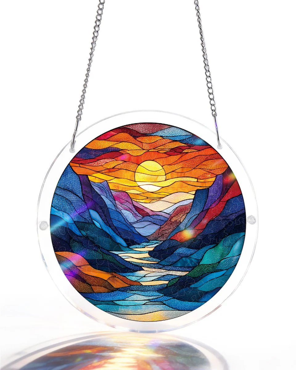 🌅 Acrylic Suncatcher Puzzles – Build, Hang & Watch Beautiful Designs Illuminate Your Space! 🌸🐦🌊