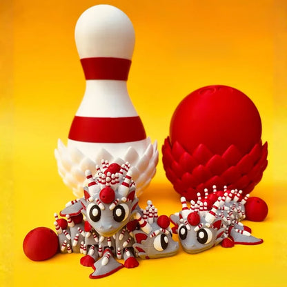 🔥LAST DAY 50% OFF-⚾ Flexi Baseball Dragons & Egg: Winged Dragon Fidget Toy
