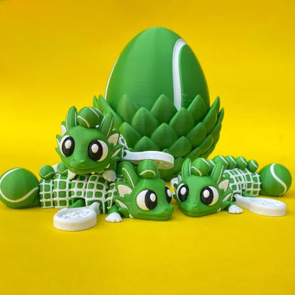 🔥LAST DAY 50% OFF-⚾ Flexi Baseball Dragons & Egg: Winged Dragon Fidget Toy