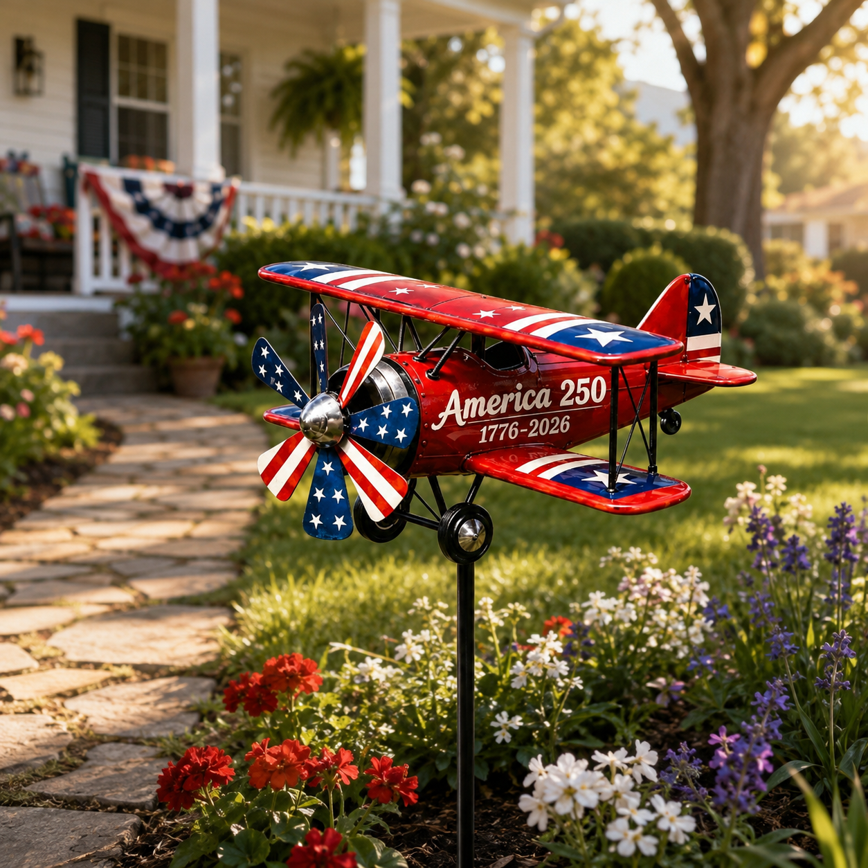 🔥Limited time 55% OFF🔥🇺🇸USA 250 “Liberty Windmill” Patriotic Garden Wind Spinner -✈️ (Free Delivery Fee)