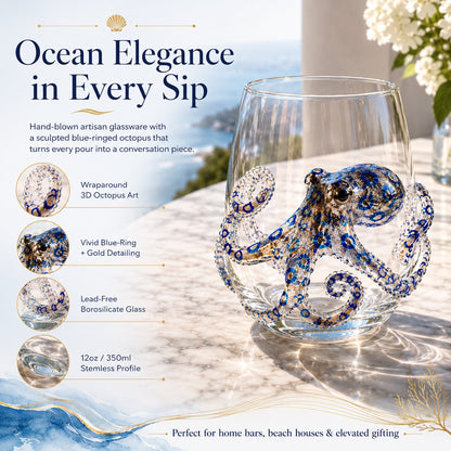 🔥 Last Day 66% OFF – 🌊 3D Ocean Animal Artisan Glassware Collection