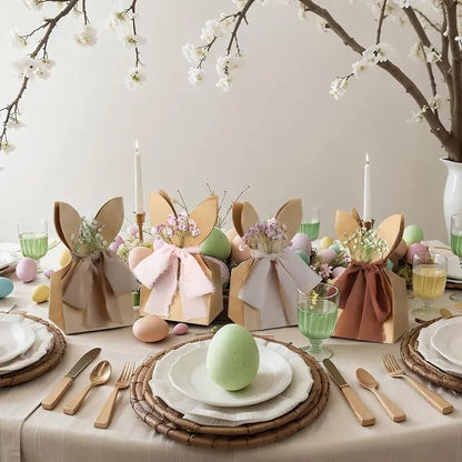 🐰 Easter Basket Favorite 🌸Boho Bow Goodie Bags for Egg Hunts, Classroom Treats & Thoughtful Spring Surprises