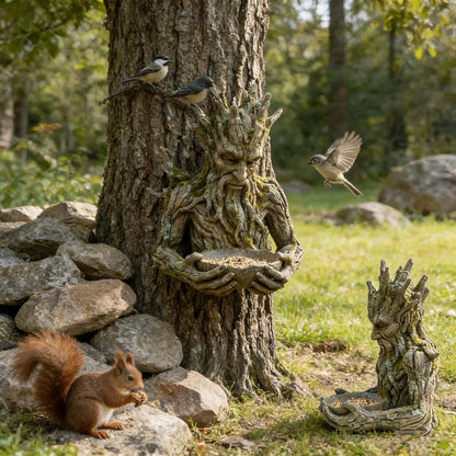 🌸The Quiet Offering A Tree-Integrated Bird Feeding Sculpture
