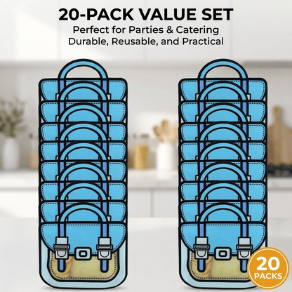🛍️20-Pack Reusable Backpack Goody Bags | Smell-Proof Stand-Up Treat Pouches : Multi-Color Snack & Stationery Organizer for Kids Parties ✨