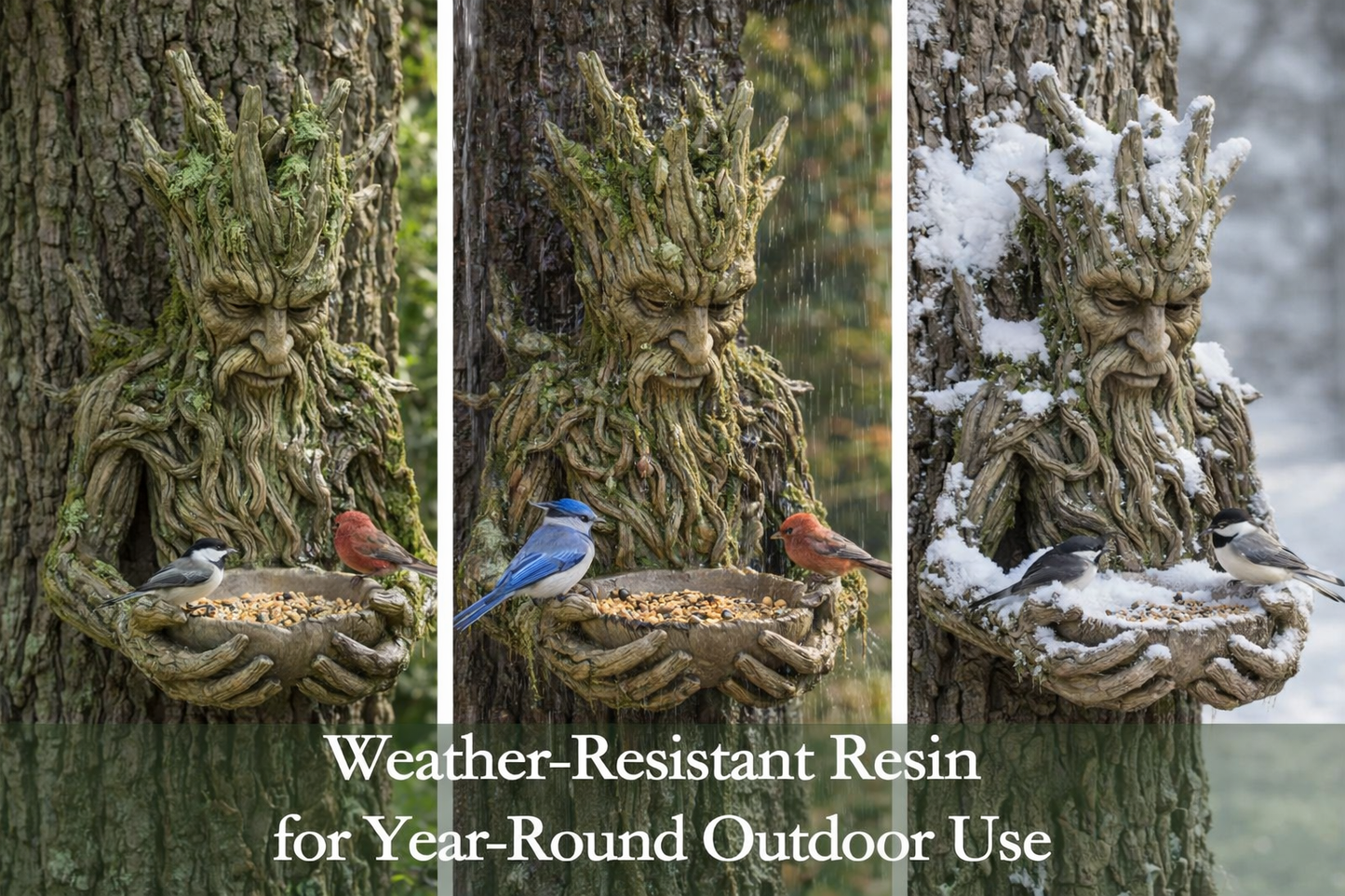 🌸The Quiet Offering A Tree-Integrated Bird Feeding Sculpture