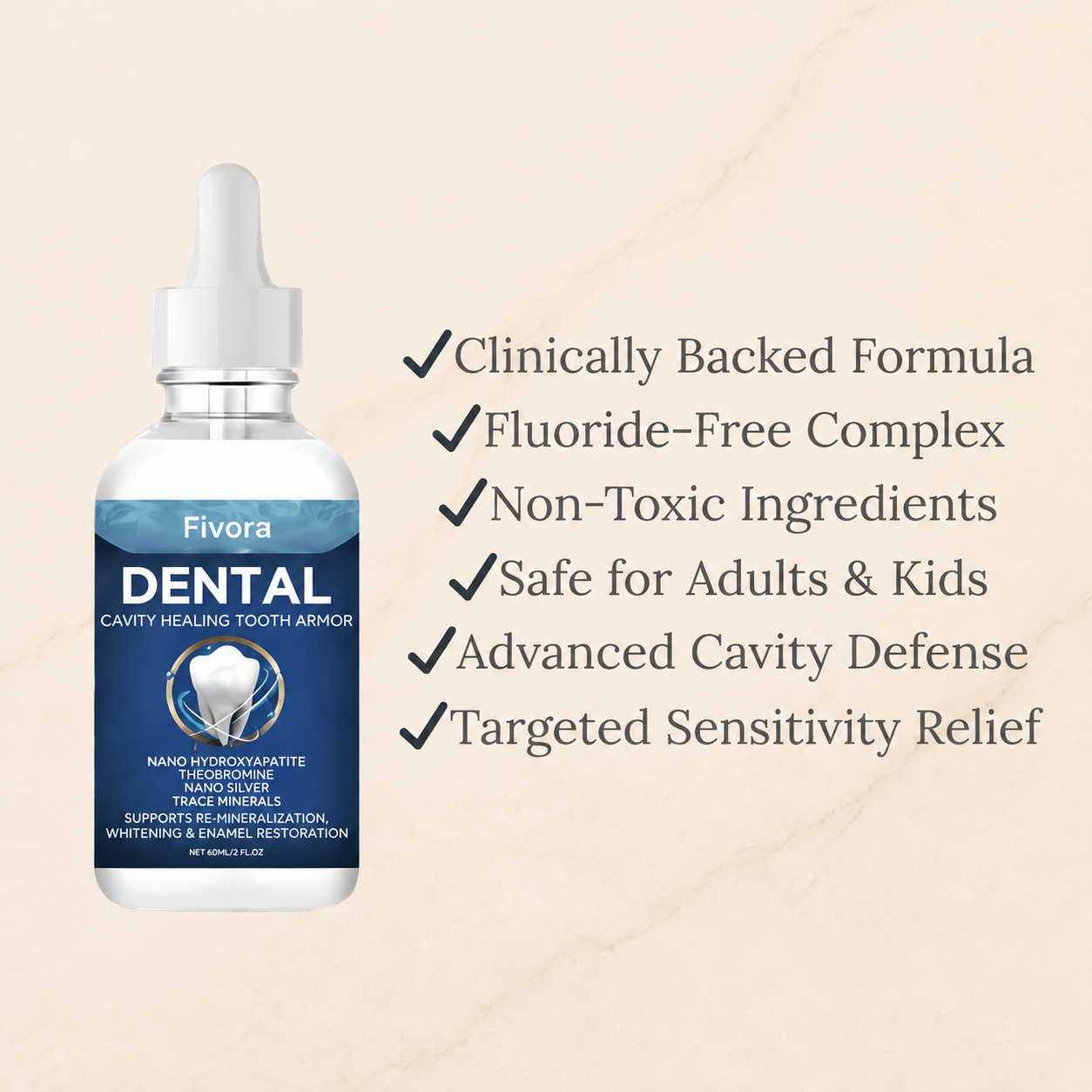 Fivora™ Advanced Enamel Repair & Whitening Kit (Includes Free LED Mirror)