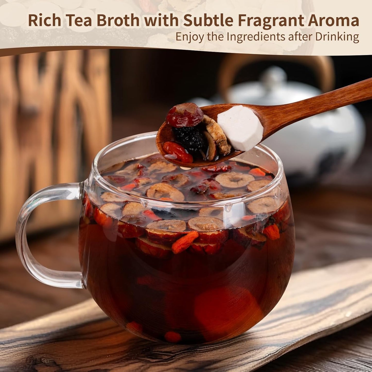 KIDNEY TEA FORMULA GINSENG - FIVE TREASURE TEA :Good for health, improves kidney conditions and function better