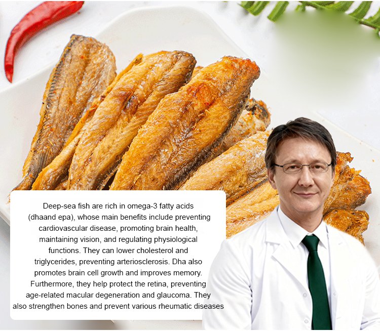 High-protein ready-to-eat deep-sea fish crisps