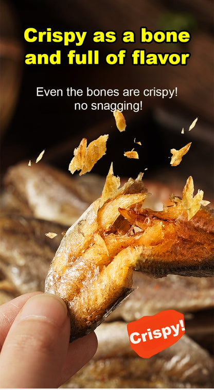 High-protein ready-to-eat deep-sea fish crisps