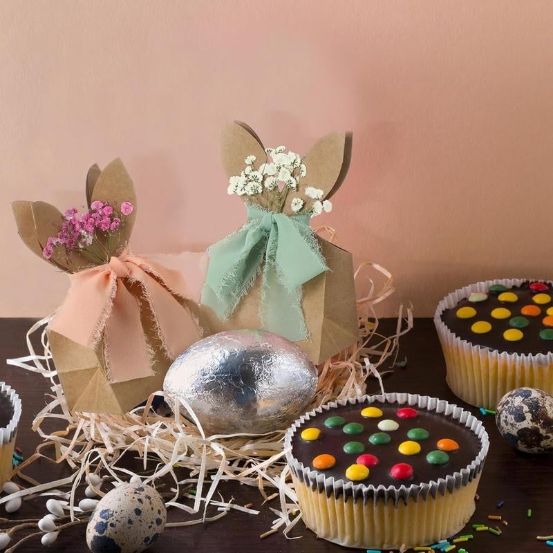 🐰 Easter Basket Favorite 🌸Boho Bow Goodie Bags for Egg Hunts, Classroom Treats & Thoughtful Spring Surprises