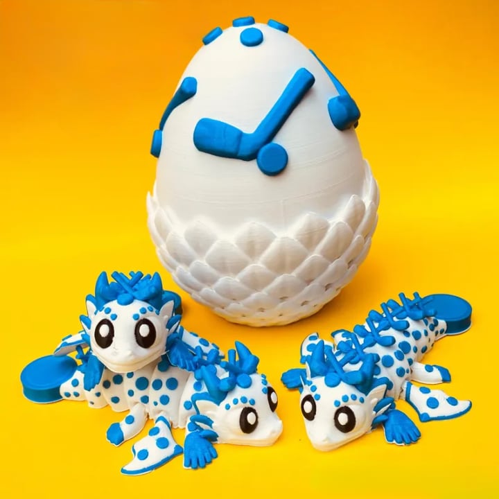 🔥LAST DAY 50% OFF-⚾ Flexi Baseball Dragons & Egg: Winged Dragon Fidget Toy