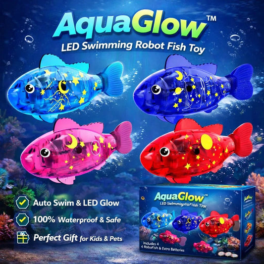 🐟LED Swimming Robot Fish Toy-4 Pack