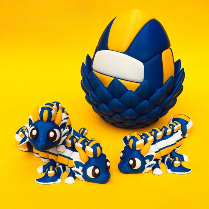 🔥LAST DAY 50% OFF-⚾ Flexi Baseball Dragons & Egg: Winged Dragon Fidget Toy