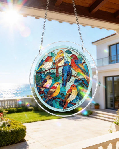 🌅 Acrylic Suncatcher Puzzles – Build, Hang & Watch Beautiful Designs Illuminate Your Space! 🌸🐦🌊