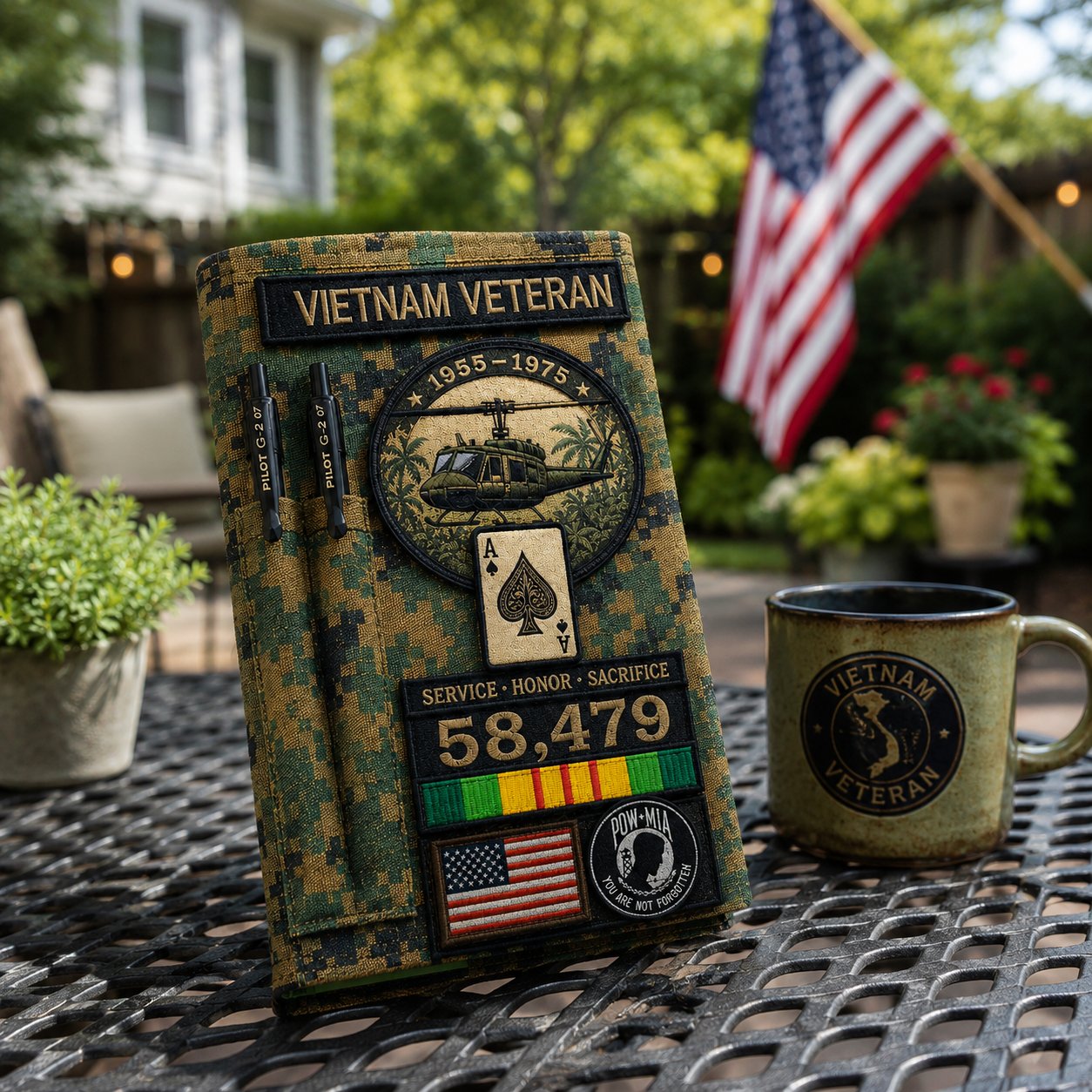 🔥Limited Edition, Only 100 Sets Left!  - 🎖️Vietnam Veteran Tactical Journal Notebook