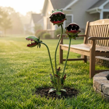 LAST DAY 59% OFF - Whimsical Metal Carnivorous Plant Garden Stake