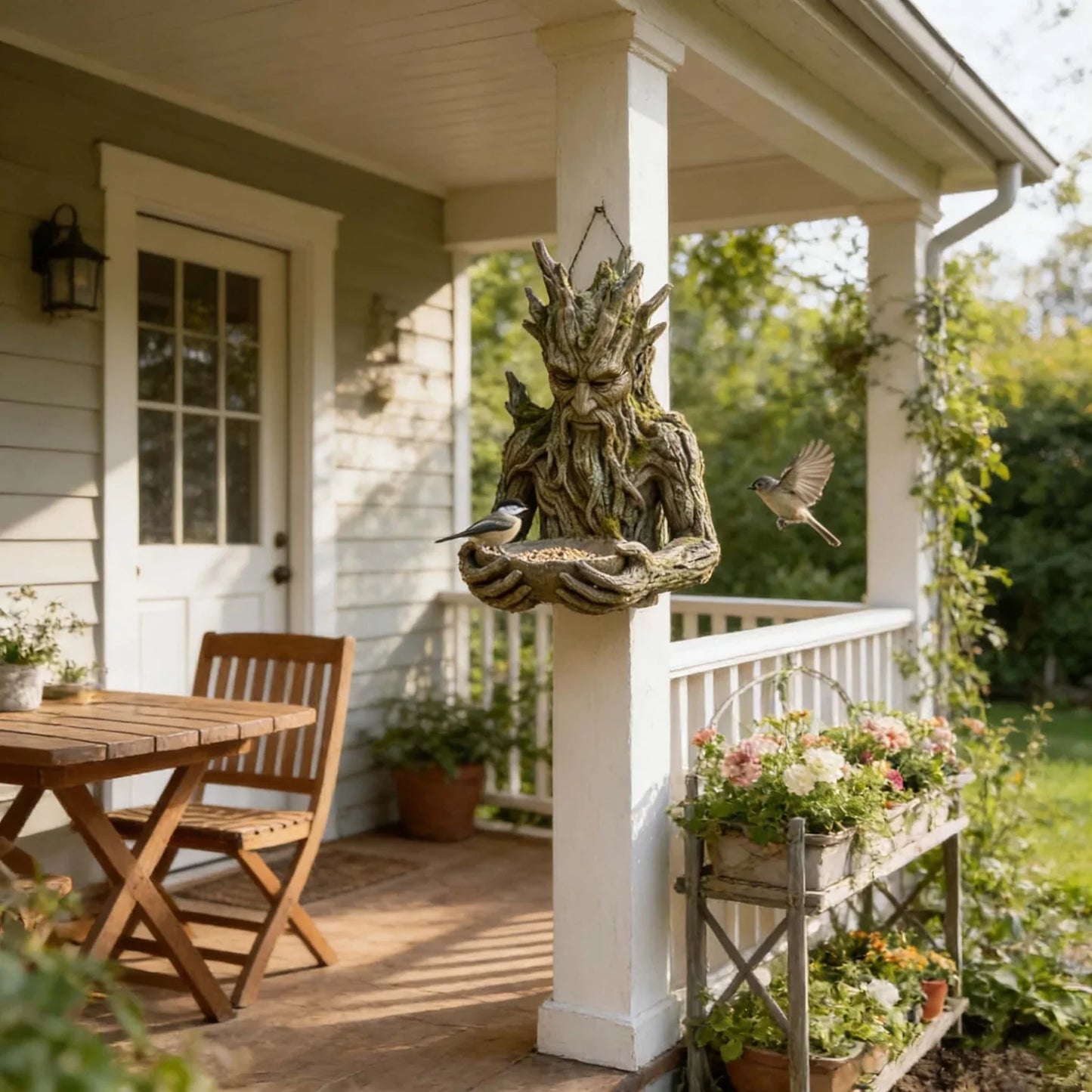 🌸The Quiet Offering A Tree-Integrated Bird Feeding Sculpture