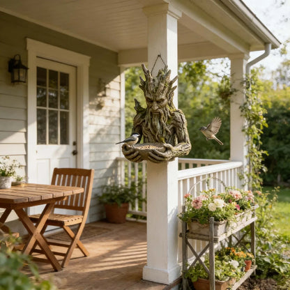 🌸The Quiet Offering A Tree-Integrated Bird Feeding Sculpture