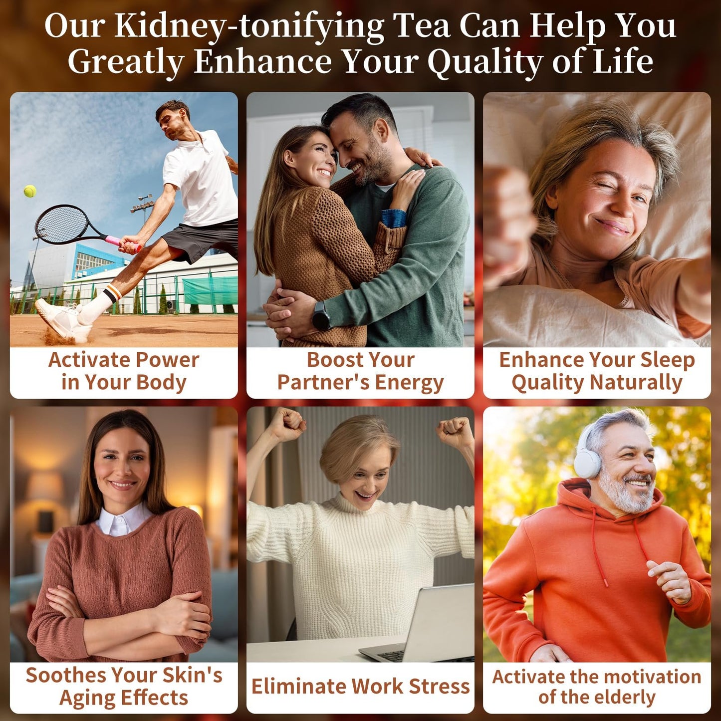 KIDNEY TEA FORMULA GINSENG - FIVE TREASURE TEA :Good for health, improves kidney conditions and function better