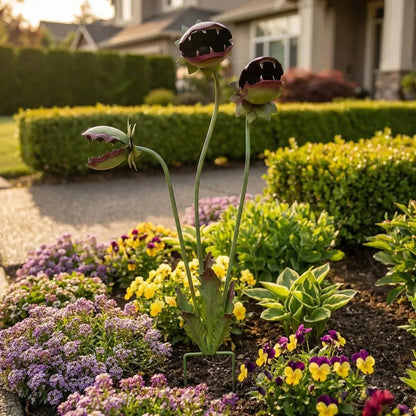 LAST DAY 59% OFF - Whimsical Metal Carnivorous Plant Garden Stake