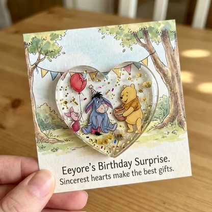 🚨Only 300 Units Left-🎁The Pooh Heart Keepsake A Pocket Hug from the Hundred Acre Wood💌Crafted By Hand