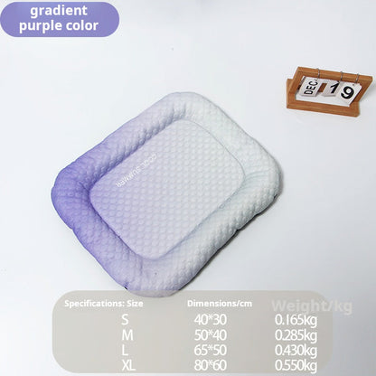 🐶❄️ Pet Cooling Pad Mat for Dogs and Cats Ice Silk Summer Cool Bed Blanket 🐾✨🌿 Gradient Colours 🌈 | Soft & Breathable 🧊 | Summer Comfort ☀️