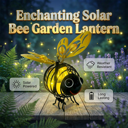 🐝Hanging Solar Bee Light – Warm Amber Glow, Flicker-Free, Perfect for Garden Parties, Camping, or Kids’ Rooms – Spread Joy Day and Night 🌞🌜